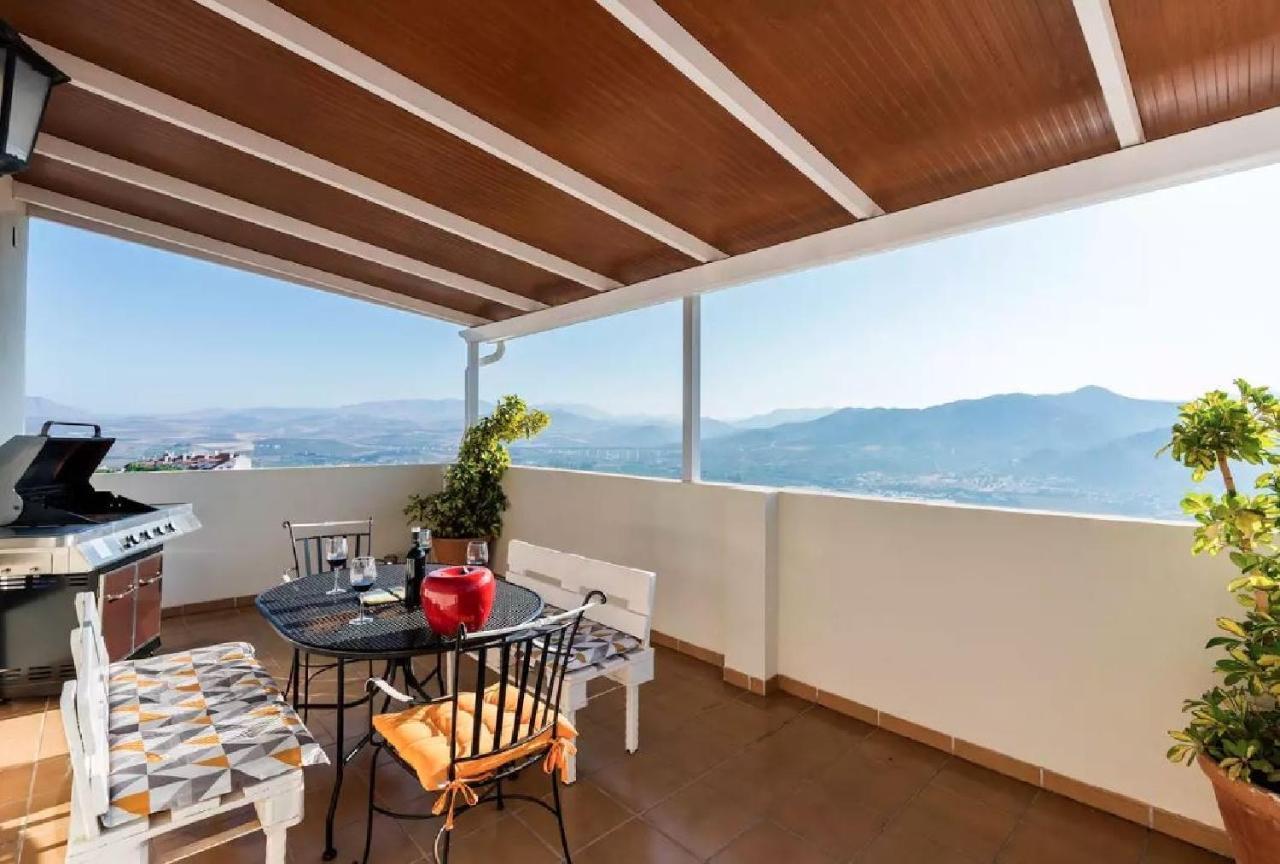 Apartament Atico Guadalhorce - Mirador Privado Con Barbacoa Y Solarium Álora Zewnętrze zdjęcie